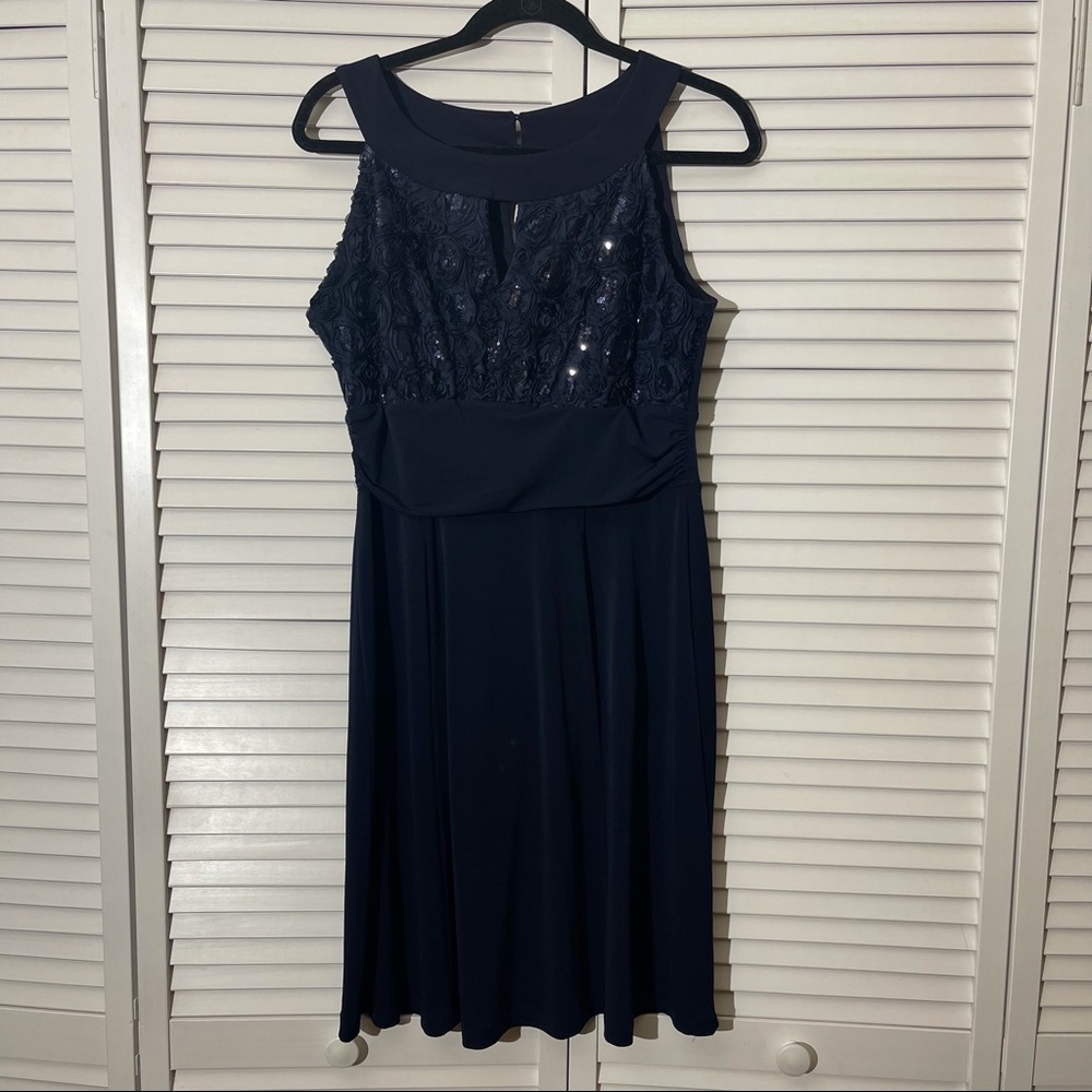 En Focus studio size 12 blue dress